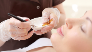 Women getting a chemical peel done to treat acne and texture at Infinite Medical Spa in London, Ontario