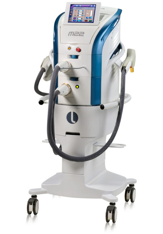 Lumenis M22 IPL machine for sun spots, hyperpigmentation, melasma, redness and rosacea, and sun damage at Infinite medical Spa in London, Ontario