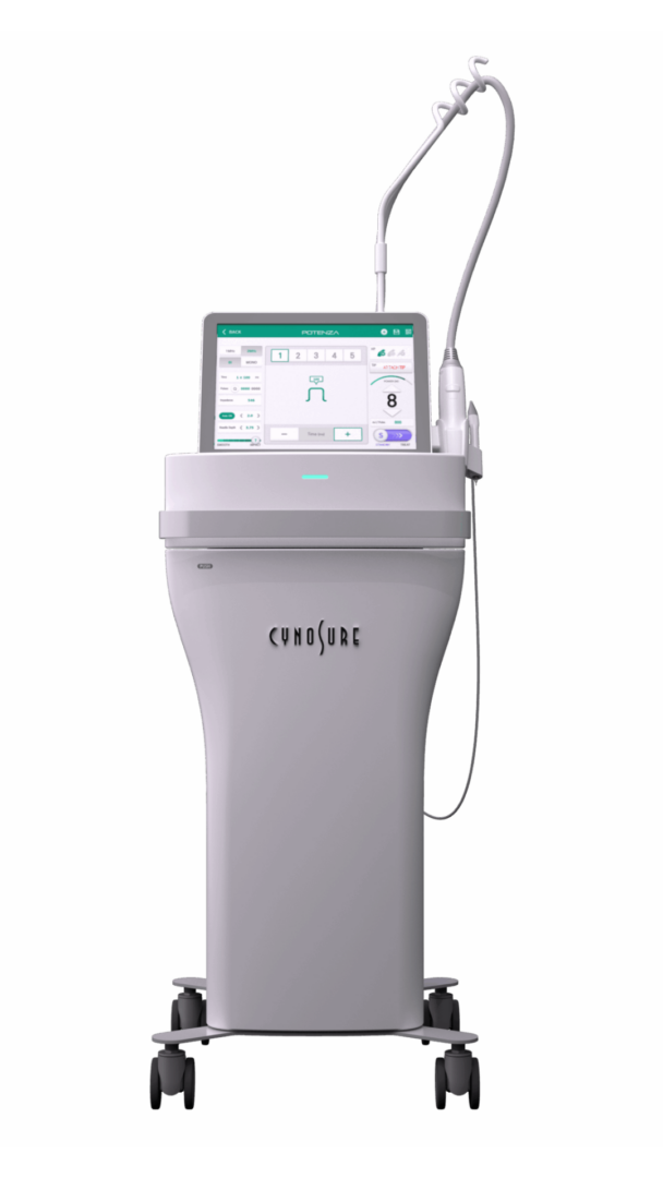 Cynosure Potenza RF microneedling device used to refine skin texture and firmness at Infinite Medical Spa in London, Ontario